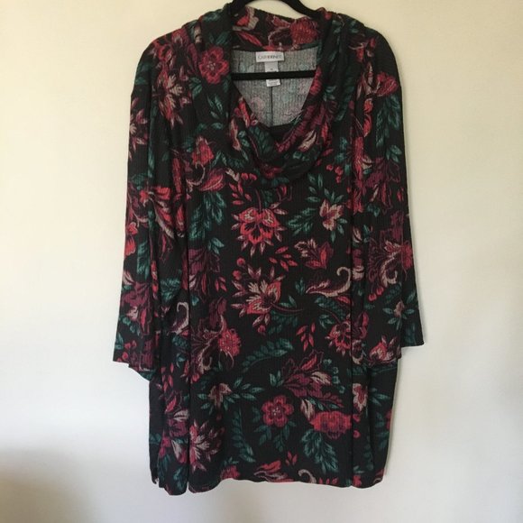 NWT - Comfy Soft Cowl Neck Swing Top 4x - Picture 2 of 4